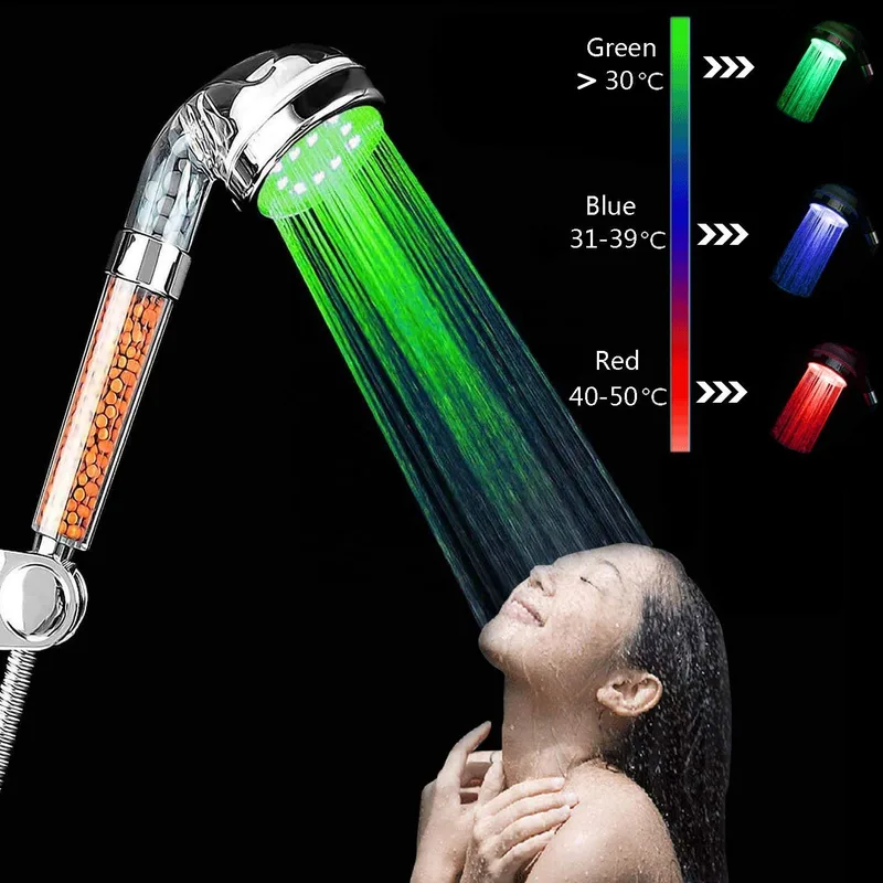 LED Handheld Shower Head with Mineral Filter – photo 3