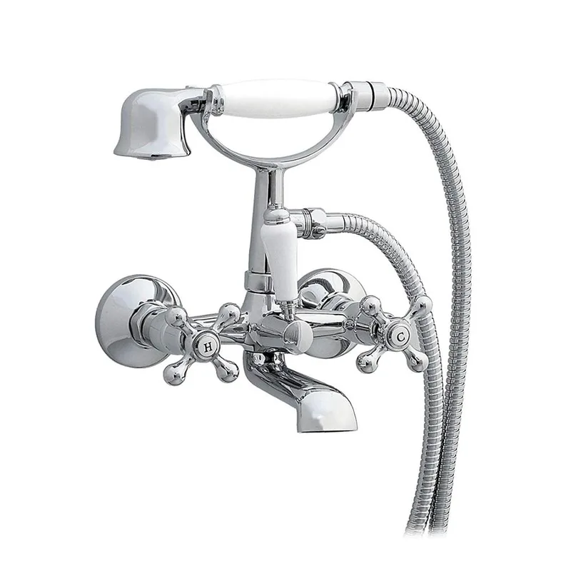Wall-Mounted Single-Lever Bath Shower Mixer – Rounded Body – photo 4