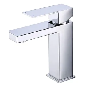 Matte Black Square Single-Lever Basin Mixer – photo 3