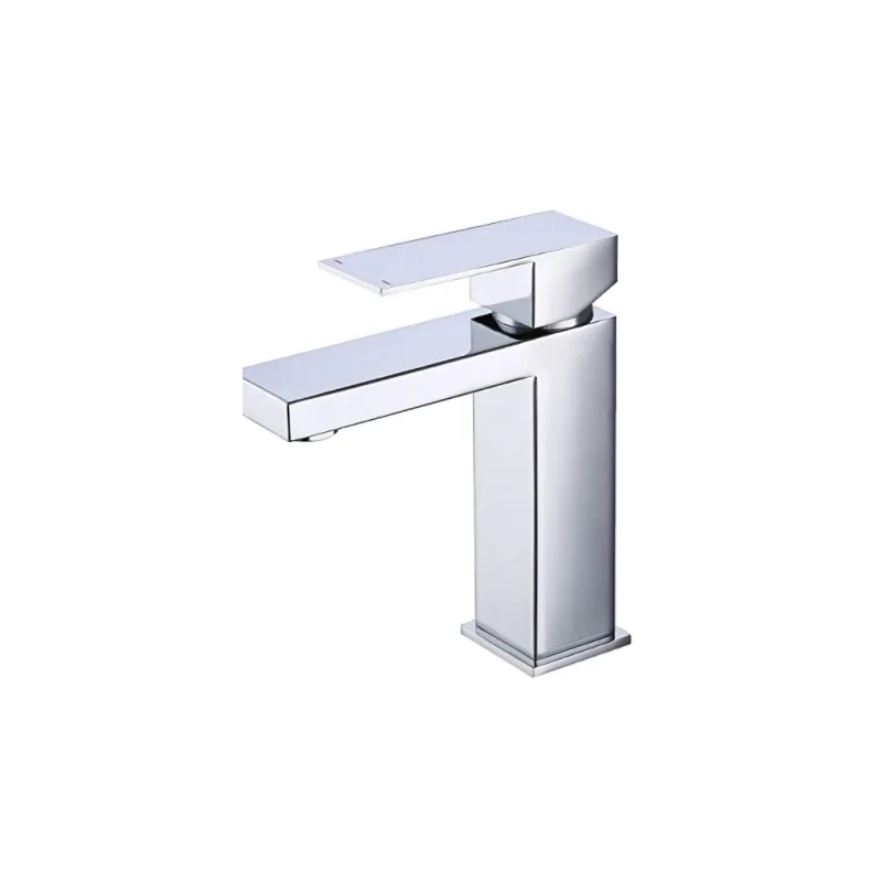 Matte Black Square Single-Lever Basin Mixer – photo 3