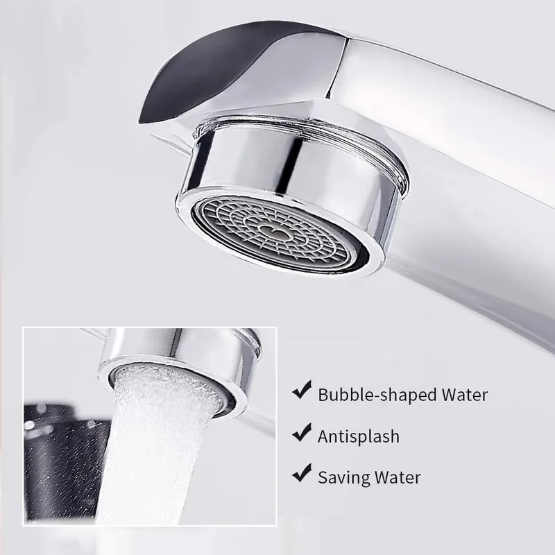 Chrome Single-Lever Basin Mixer with Curved Lever – photo 3