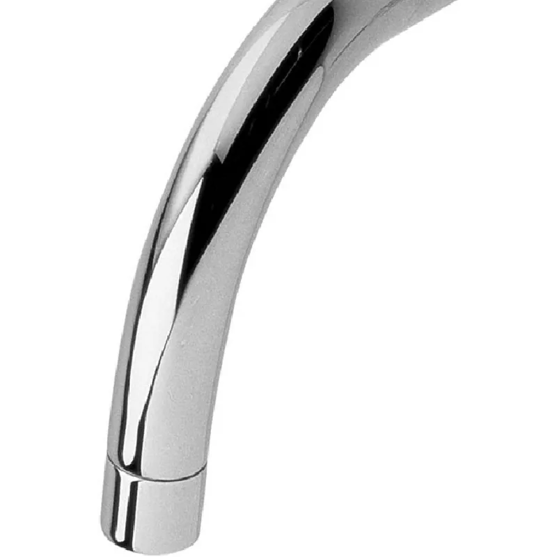 Chrome Wall-Mounted Two-Handle Basin Mixer – photo 4