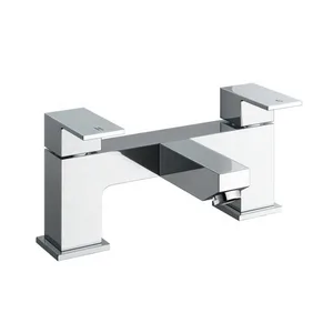 Chrome Square Waterfall Bath Filler – Wide Two-Handle – photo 5