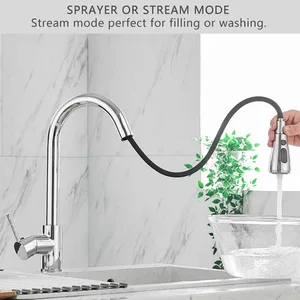 Chrome Pull-Down Kitchen Tap Sprayer – photo 3