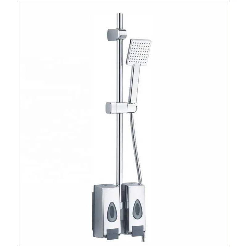 Slim Chrome Shower Slide Bar Set with Hand Shower – photo 5