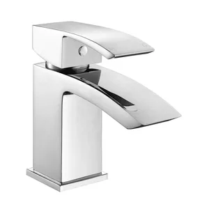 Chrome Waterfall Basin Mixer, Single Lever – photo 2