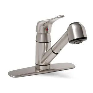 Brushed Pull-Out Spray Kitchen Faucet, Single Lever – photo 2