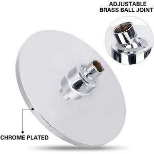 Round Rainfall Shower Head with Wall Arm – photo 2