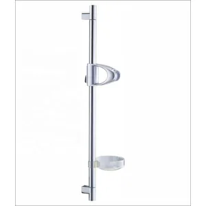 Chrome Shower Slide Rail with Adjustable Holder and Soap Dish – photo 4