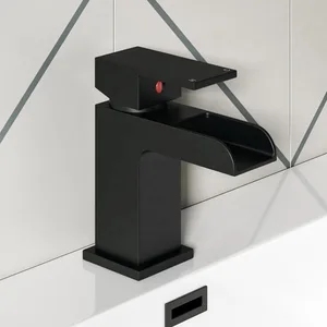 Matte Black Waterfall Basin Mixer – photo 2