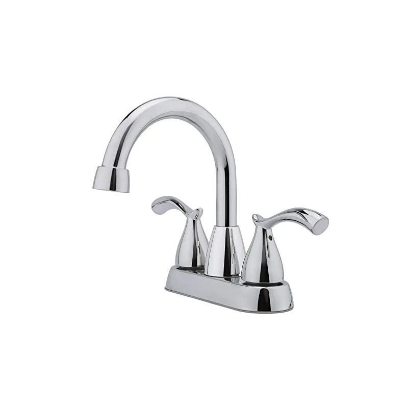 Matte Black Two-Handle Centerset Basin Faucet with Gooseneck Spout – photo 3