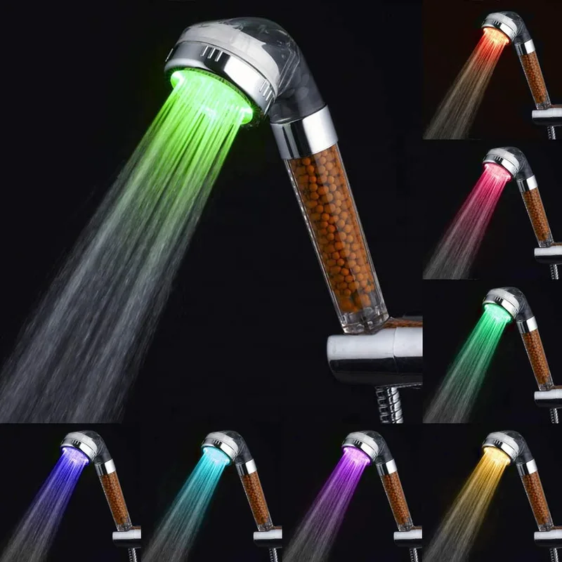 LED Handheld Shower Head with Mineral Filter – photo 4