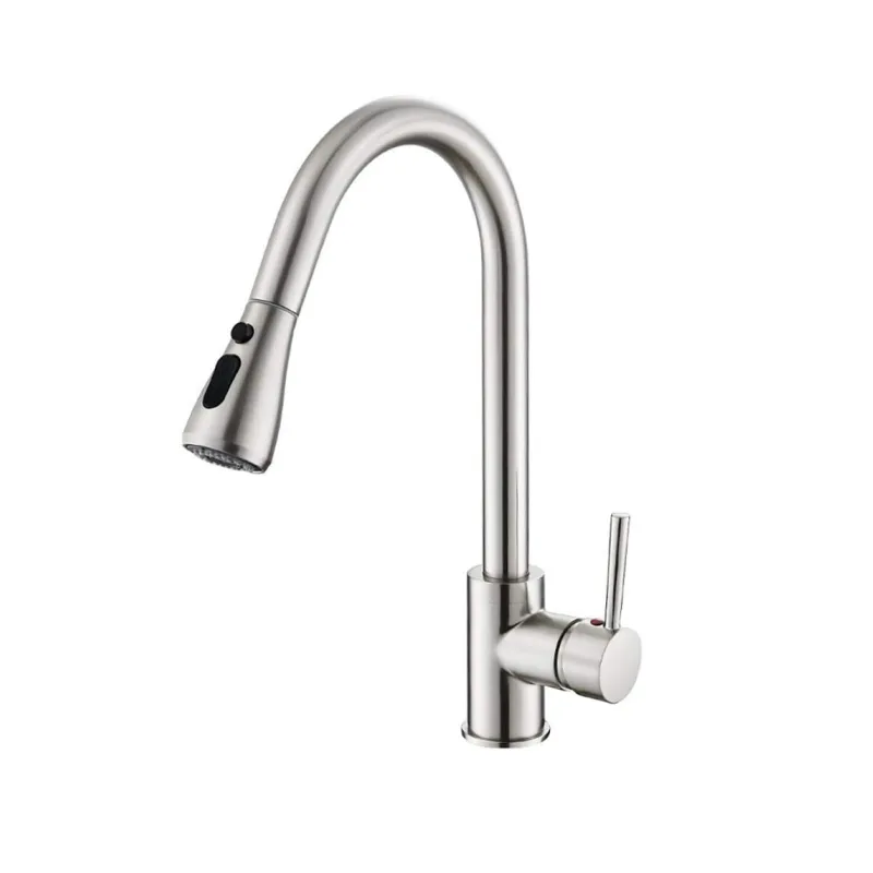 Brushed Gunmetal Pull-Down Kitchen Faucet – photo 3