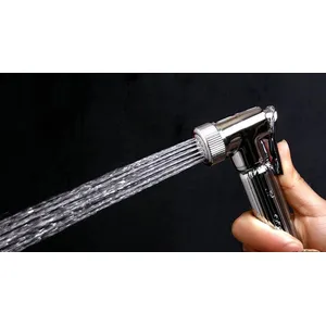 Chrome Bidet Shower (Shattaf) Kit with Square Wall Mixer Valve – photo 2