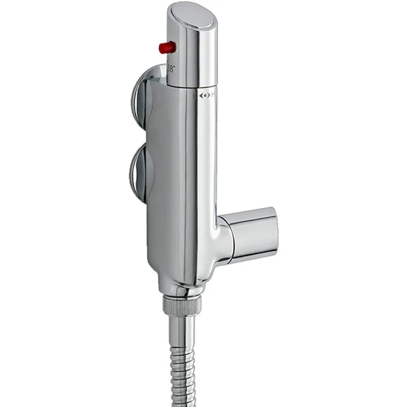 Chrome Round Exposed Bar Shower Mixer Valve – photo 2