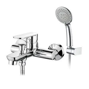 Wall-Mounted Single-Lever Bath Shower Mixer – Rounded Body – photo 3