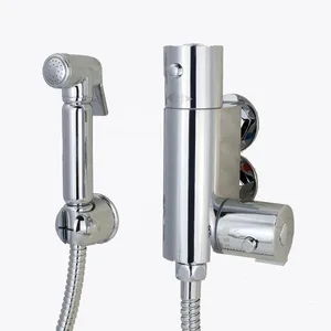 Chrome Bidet Spray Kit with Round Wall Mixer Valve – photo 2