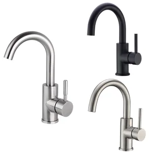 Brushed Gooseneck Bar and Prep Sink Faucet, Single Lever – photo 5