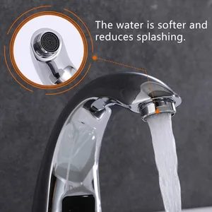Chrome Touchless Sensor Basin Faucet with Deck Plate – photo 3