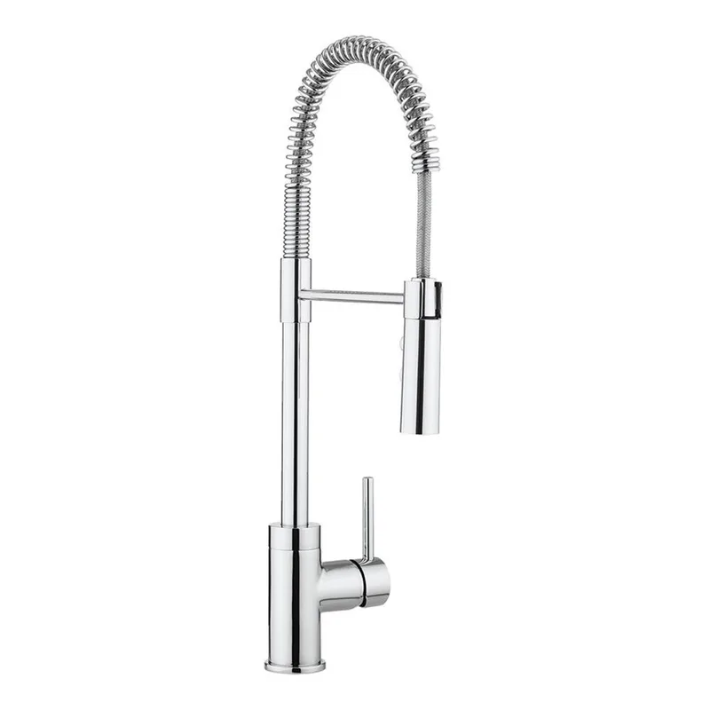 Chrome Spring Kitchen Faucet with Pull-Down Spray and Secondary Spout – photo 3