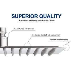10-Inch Ultra-Slim Square Rainfall Shower Head – photo 4
