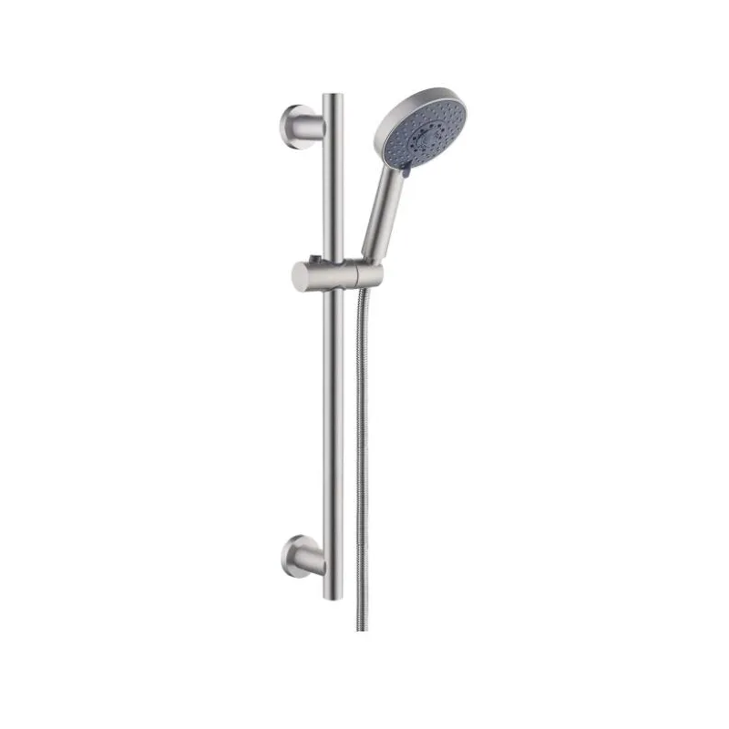 Brushed Stainless Steel Shower Slide Bar Kit with Hand Shower and Hose – photo 4