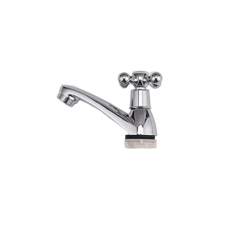 Chrome Cross-Handle Basin Pillar Tap