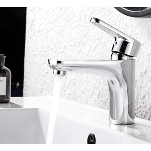 Chrome Single-Lever Basin Mixer with Rounded Body – photo 2