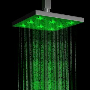 LED Shower Column with Square Rain Head and Hand Shower – photo 4