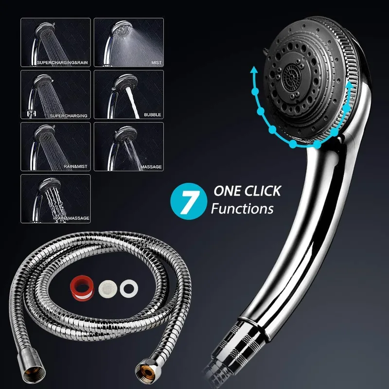 7-Function Handheld Shower Head – photo 3