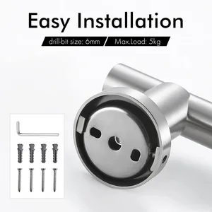 Brushed Stainless Steel Shower Slide Bar with Adjustable Holder – photo 3