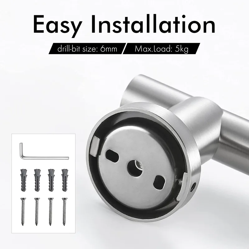 Brushed Stainless Steel Shower Slide Bar with Adjustable Holder – photo 3