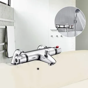 Deck-Mounted Bath Shower Mixer with Hand Shower