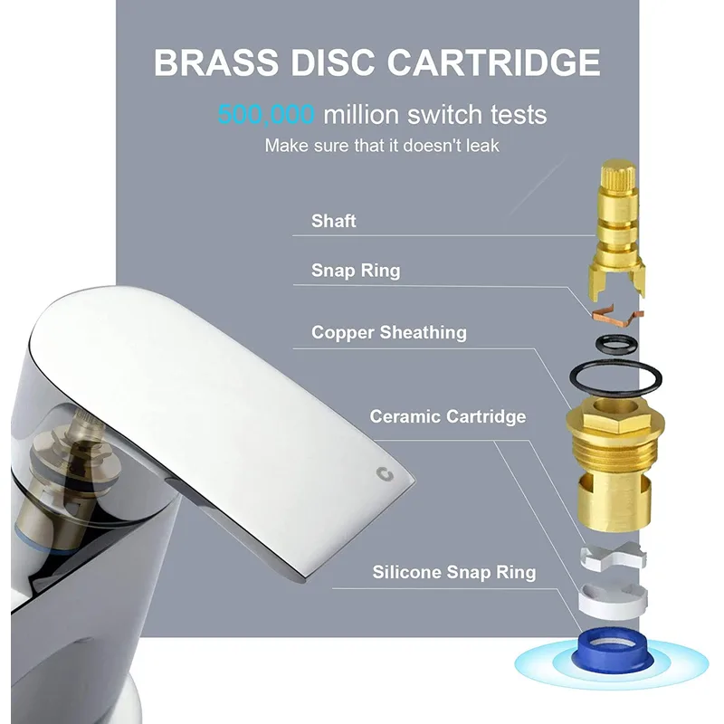 Deck-Mounted Waterfall Bath Filler with Single Lever – photo 4