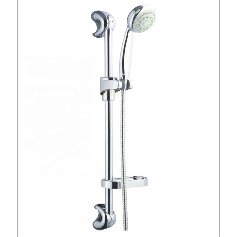 Slim Chrome Shower Slide Bar Set with Hand Shower – photo 2