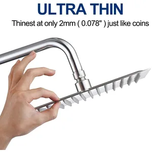 10-Inch Ultra-Slim Square Rainfall Shower Head – photo 3