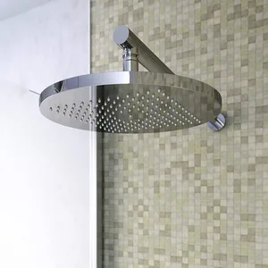 Round Rainfall Shower Head with Straight Wall Arm – photo 6