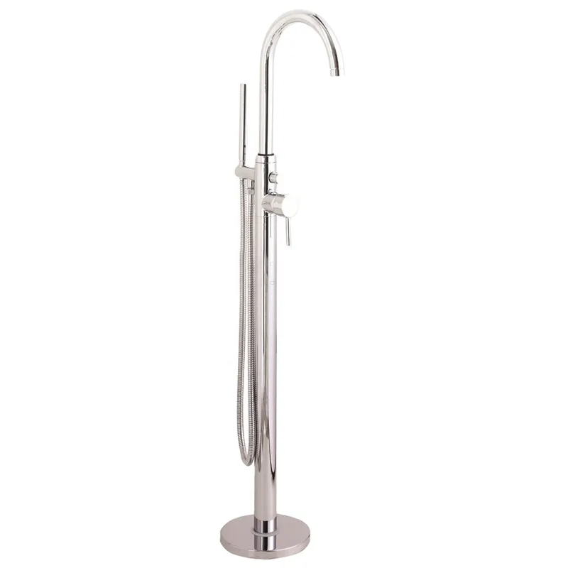Freestanding Floor-Standing Bath Tap with Hand Shower