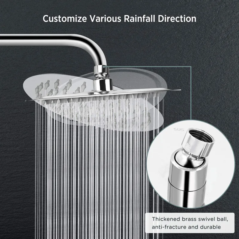 Ultra-Thin Square Rainfall Shower Head – photo 4