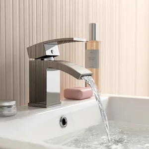 Chrome Waterfall Basin Mixer, Single Lever