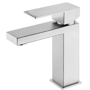 Matte Black Square Single-Lever Basin Mixer – photo 5