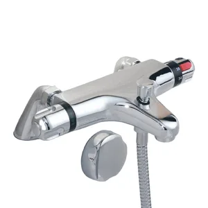 Chrome Thermostatic Bath Shower Mixer with Hand Shower Outlet – photo 2