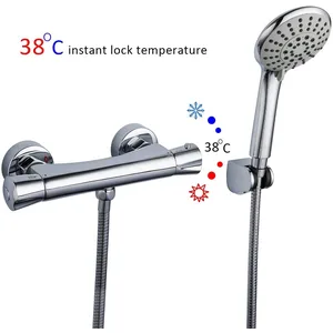 Chrome Exposed Bar Shower Mixer Valve, Wall-Mounted – photo 4