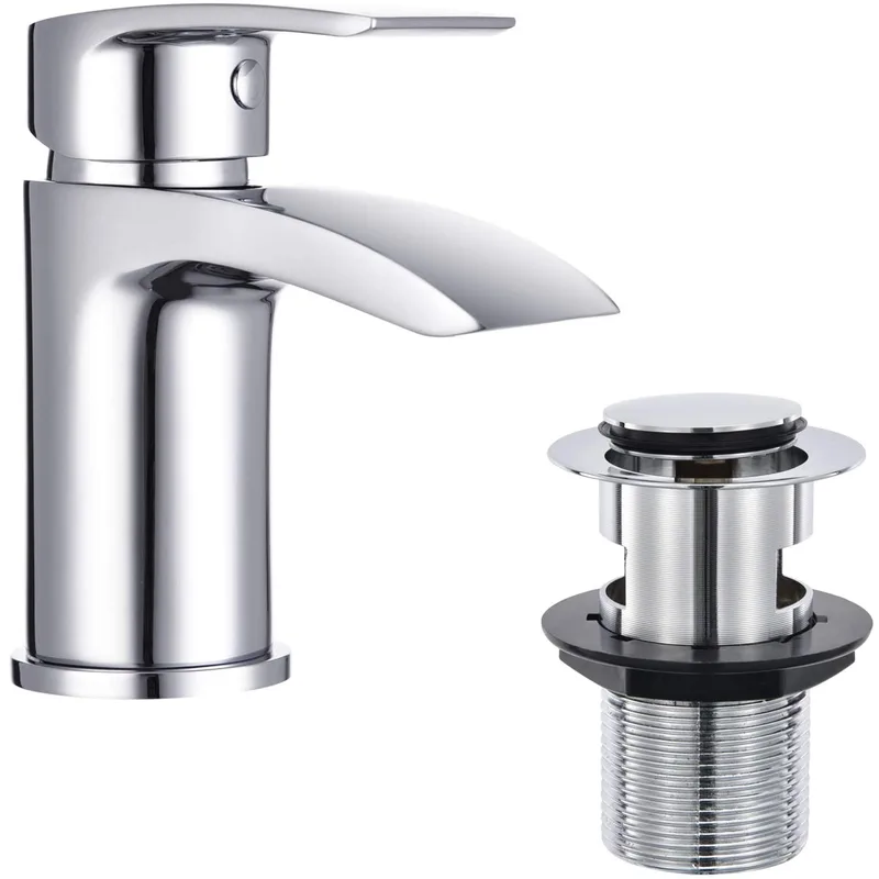 Chrome Single-Lever Mono Basin Mixer – Rounded Lever – photo 6