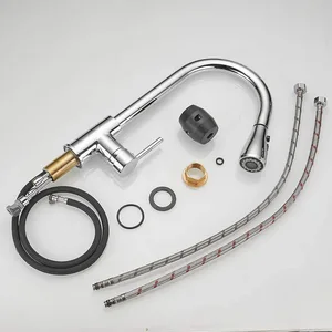 Chrome Pull-Down Kitchen Tap Sprayer – photo 2
