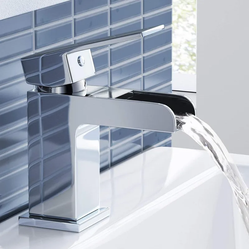 Chrome Oval Single-Lever Basin Mixer – photo 2