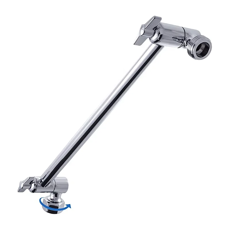 Chrome Adjustable Shower Head Extension Arm