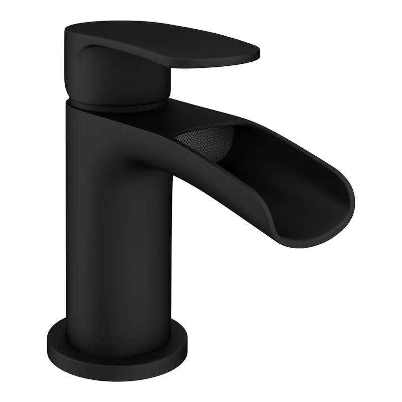 Matte Black Waterfall Basin Mixer – photo 4