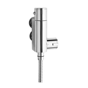 Chrome Round Exposed Bar Shower Mixer Valve