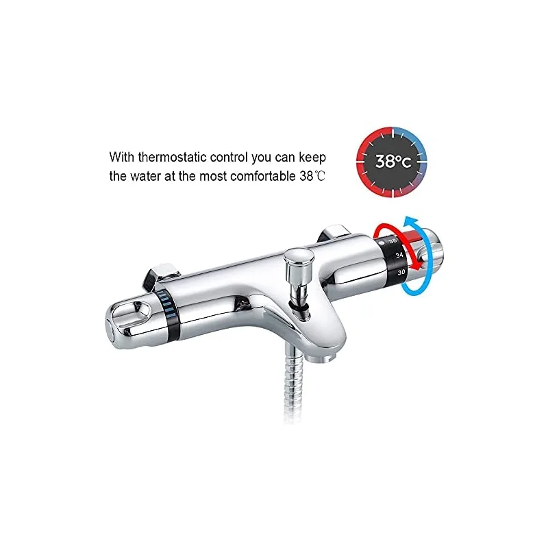 Deck-Mounted Bath Shower Mixer with Hand Shower – photo 5